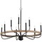 Maxim Lighting Franklin 9-Light Chandelier 14449DWBK - alternate 1